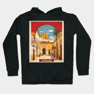 Cordoba Spain Travel Tourism Retro Vintage Hoodie